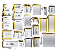 3.7v Lithium Polymer Battery Cell Li-Po Lipo - Many Sizes (CCTV GPS RC) UK??