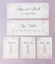 Wedding Table Plan Cards