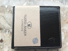 LLOYD BAKER BIFOLD LEATHER WALLET DARK BROWN OR BLACK BRAND NEW