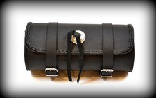 Simple Round Leather Fork Bag