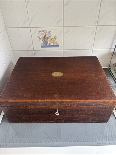 Vintage large wooden - wooden, lockable