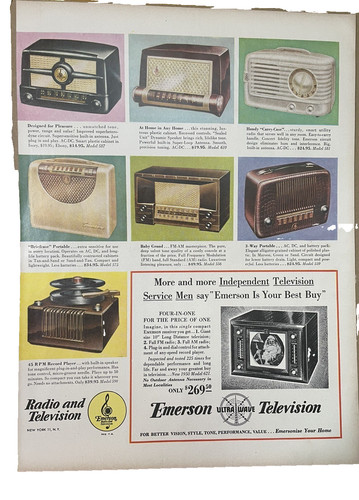 Emerson television print - emerson,