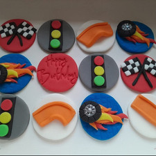 hot wheels edible fondant cake