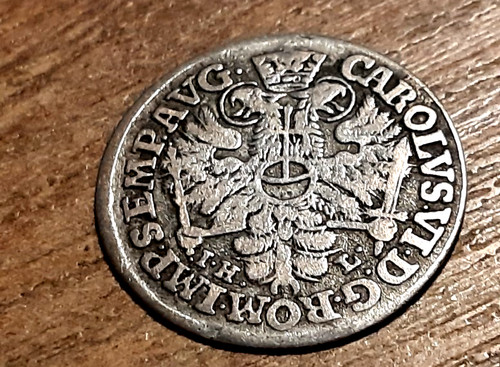 Old silver coin 1727 - old,