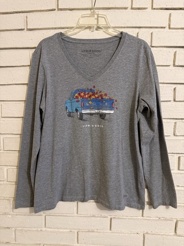 Life good long sleeve tee - good,