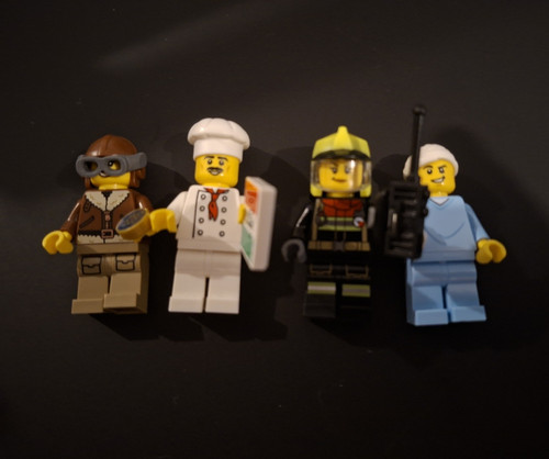 Lego minifigure lot - minifigure, pilot