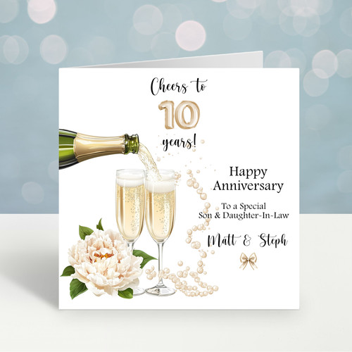 Personalised 10th wedding - 10th,
