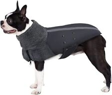 SlowTon Winter Dog Coat, Warm Polar Fleece Lining Outdoor Jacket / M
