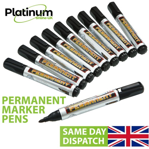 Permanent marker pens black - permanent,