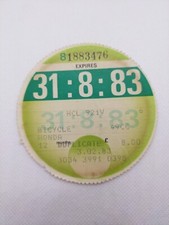 DUPLICATE Honda Motorbike Moped LVLO 1983 Old Original Road Car Tax Disc Discs
