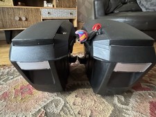 SHAD SH23 Motorcycle Panniers Black 23L Pair Waterproof Hard Luggage D0B23100