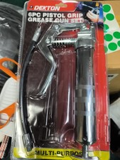 Dekton Gun Lever Pistol Grease Gun Lever  Grip Cartridge Type Flexi Hose Duty
