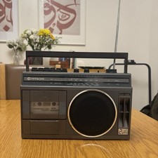 Hitachi TRK-5380e Cassette Tap Radio Recorder 2 Way Two Working Tested Vintage