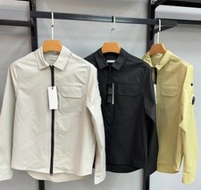 C. P.. COMPANY Long Sleeve Zip Up Lens Overshirt/Jacket UK New Black ＆ White