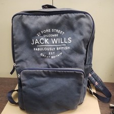 Jack Wills Rucksack/Backpack Navy Blue Used but in good condition. 