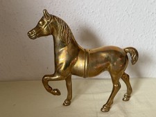 Large Vintage Brass Horse