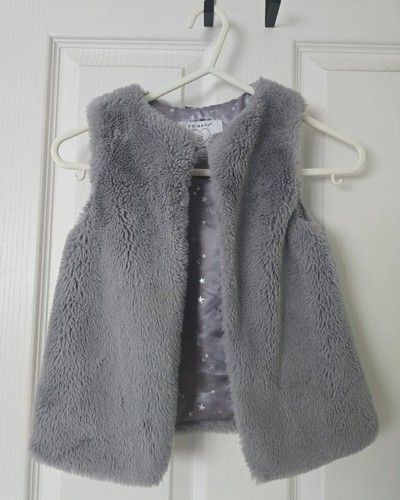 Grey fluffly gilet 36 - grey,