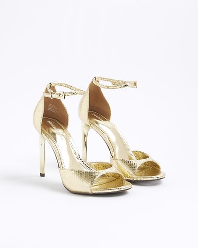 River island womens heels gold - river,