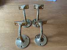 4 Brass Hand Rail Brackets
