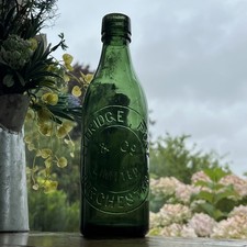 Vintage Glass Bottle Eldridge Pope & Co Limited Dorchester Green Glass