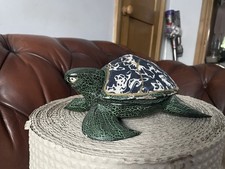 Possibly Paper Mache? Vintage Turtle tortoise Old Barn Find well hand made rare