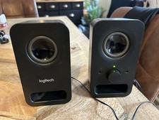 Logitech Z150 Stereo PC Speakers Midnight Black Tested Working Excellent Condit