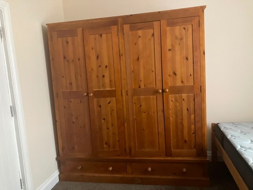 Double pine wardrobe - , with