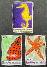 GUINEA MARINE LIFE STAMPS SET