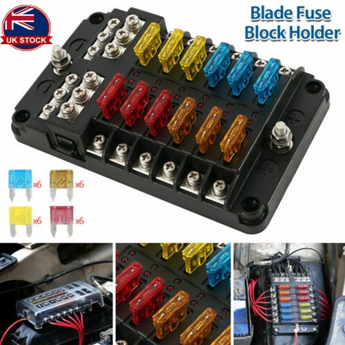 Way 12v 24v blade fuse - 12,