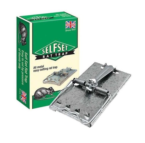 Self set metal rat trap - trap,