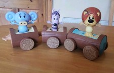 Raa Raa The Noisy Lion Toy Musical Train Interactiv Figure Bundle Zebby CBeebies
