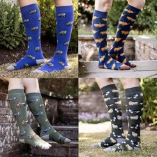 Mens Funky Welly Socks Size UK 6-11 Warm Cushioned Thick Boot Socks Outdoors 