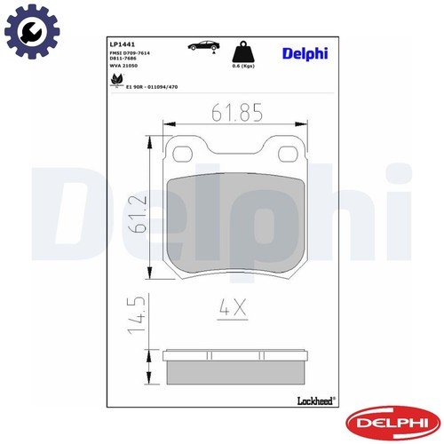 Brake pad set disc - brake,