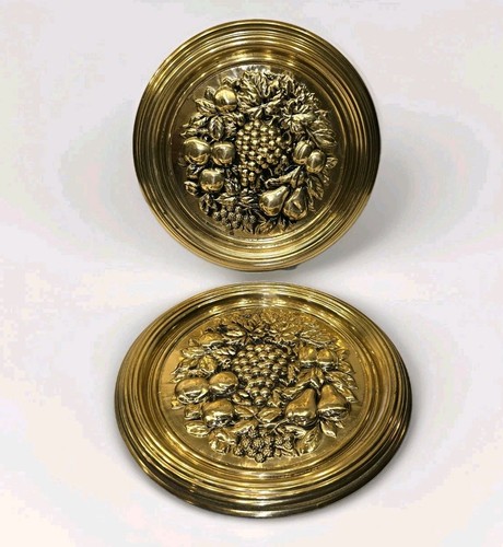 Vtg 1960s wall plaques brass - 1960s, 2