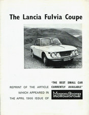 Lancia Fulvia Coupe 1200 Road