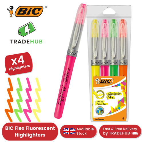 Bic flex assorted fluorescent - bic,