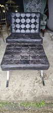 Black Barcelona Style Chair
