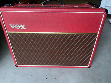 Rare Limited Edition Vox AC30/6TB Alnico Blue Speakers Finished in Red Tolex
