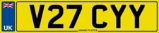 Vicky number plate - number, v27