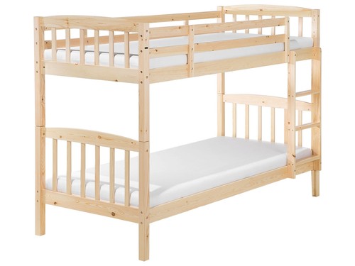 Wooden single size bunk bed - eu,