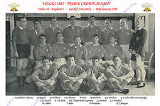 WALES 1965 (v England) TRIPLE CROWN RUGBY - WELSH TEAM PHOTOGRAPH