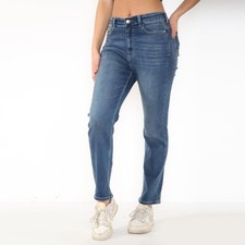 Womens Magic Shaping Jeans Straight Leg Stretch High Waisted Ladies Denim Pants