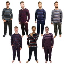 Mens Fleece Warm Soft Pyjamas