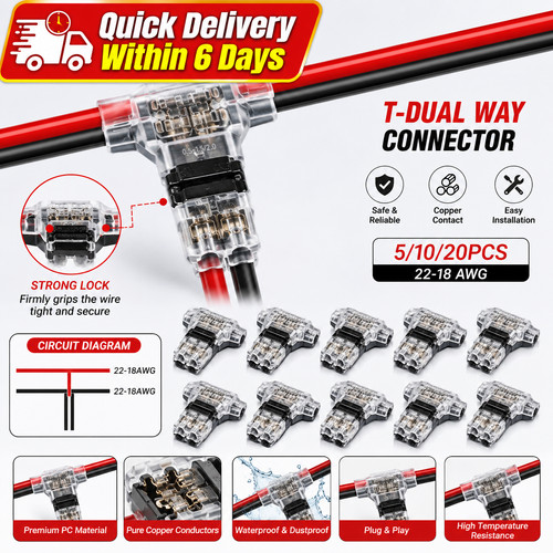 12v wire cable snap - wire, in