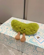 Jellycat Amuseables Pickle Plush Toy With Tag Authentic Pickle Dolls Giving Gift