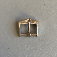 Rare Original Vintage Omega MG Watch Strap Buckle Stainless Steel 16mm