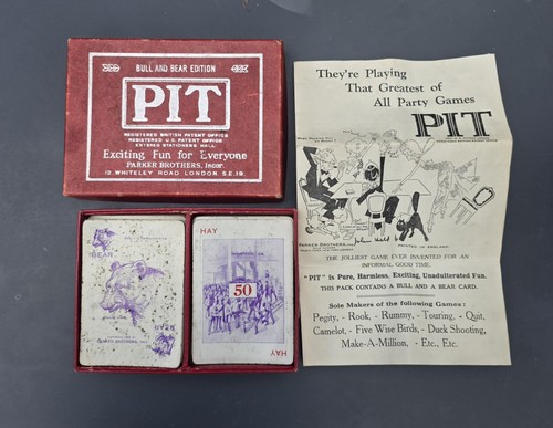 Vintage pit card - pit, by