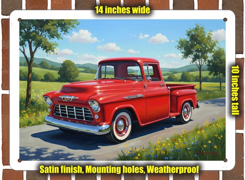 Metal sign 1955 chevrolet - metal,