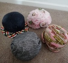 Vintage Cloche and Turban Hats One is a rare Otto Lucas.  Theatre Stage Props