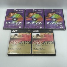 5 x DVD RW ReWritable Disc •